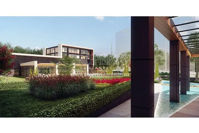 The landscape of Erguvan Premium Residence