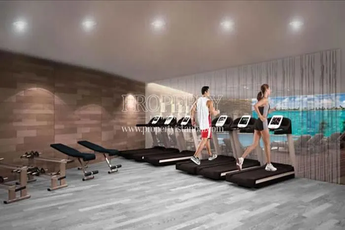 The people doing sport in Espadon Residence