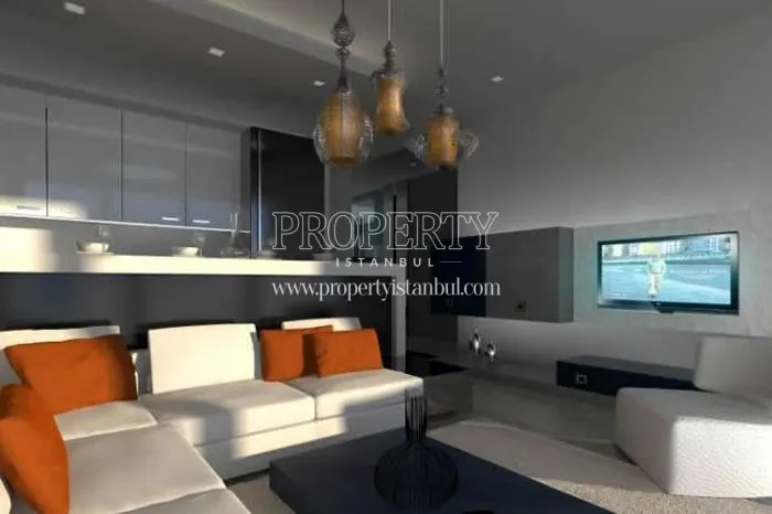 One of the kitchens in Espadon Residence