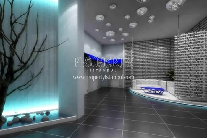 The lobby of the Espadon Residence compound