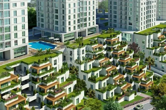The flats that have private verdant gardens in Essenora