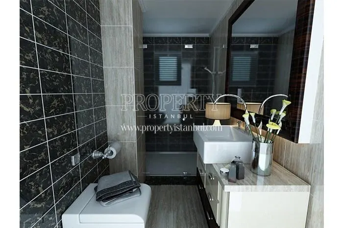 One of the bathrooms in Etna Kandemir Evleri