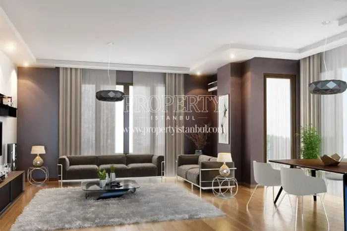 One of the living rooms in Etna Turkuaz Evleri