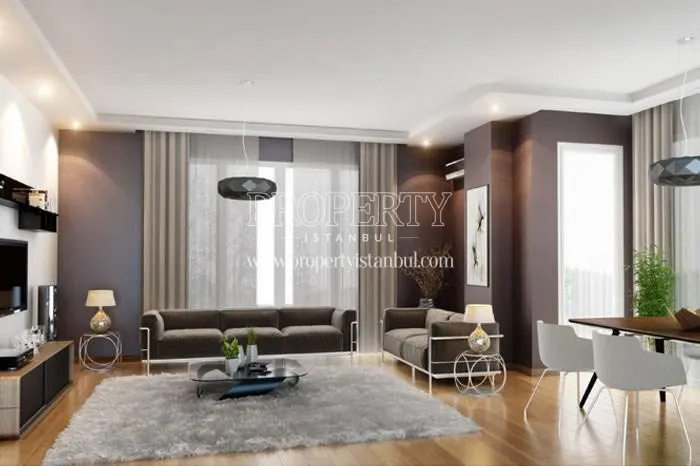 One of the living rooms in Etna Turkuaz Evleri