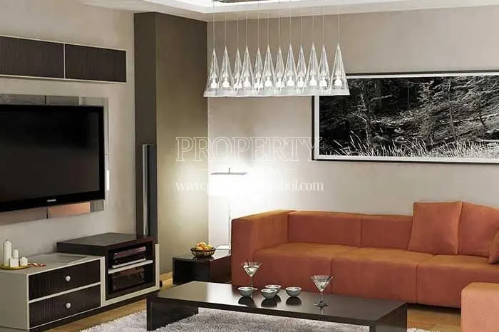 One of the living rooms in Euro City Kurtkoy