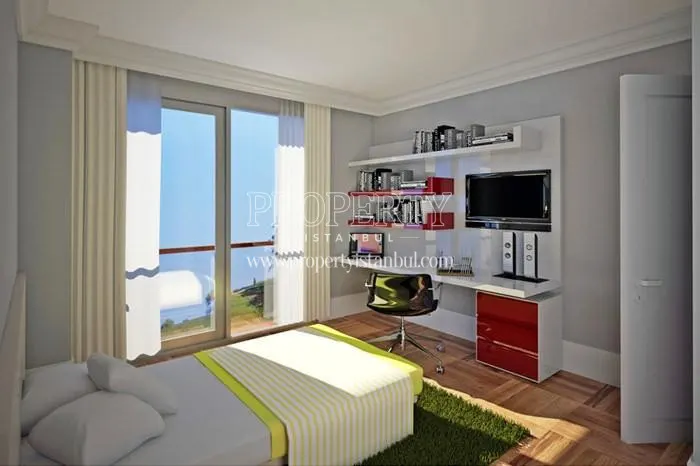 One of the bedrooms in Eurotolia Panorama Evleri