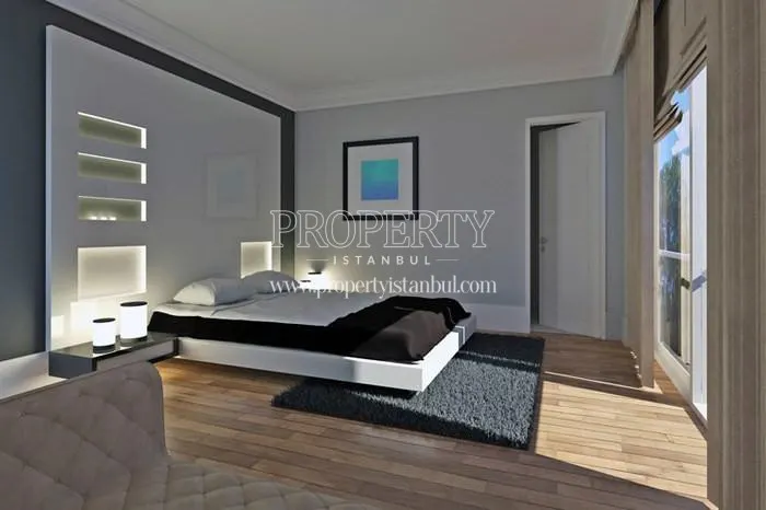 One of the master bedrooms in Eurotolia Panorama Evleri