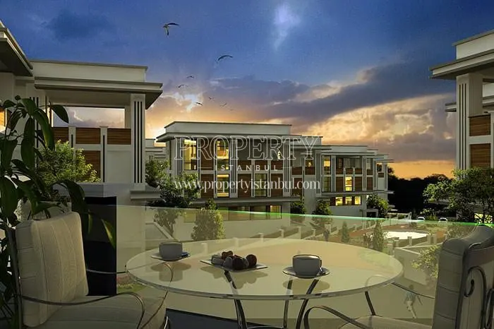 The compound view of Evila from the balcony