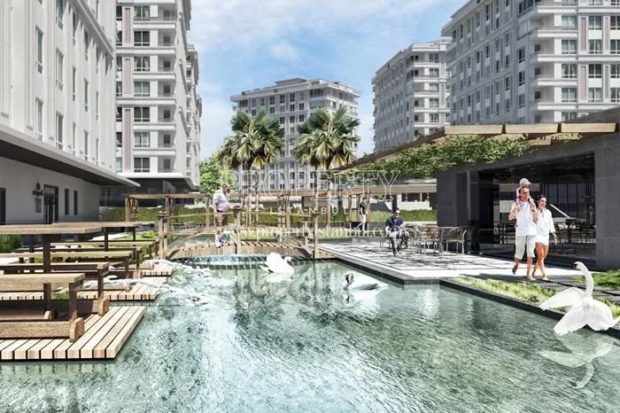 The pond in Evinpark Ada & Tepe Rezidans