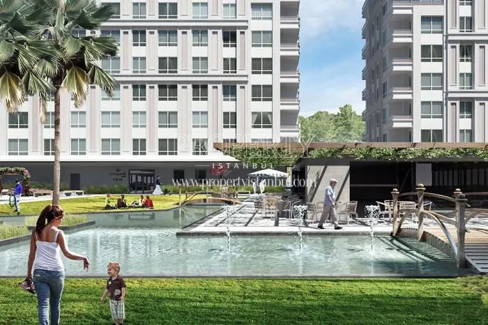 The ponds in Evinpark Ada & Tepe Rezidans