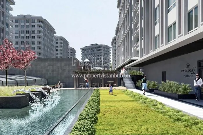 The ponds in Evinpark Ada & Tepe Rezidans