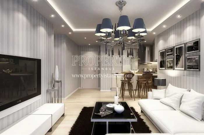 A living room in Evinpark Ada & Tepe Rezidans