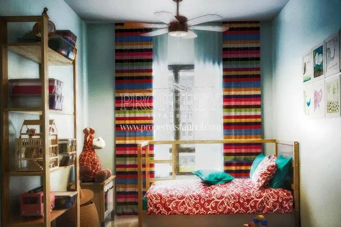 A bedroom in Evinpark Ada & Tepe Rezidans