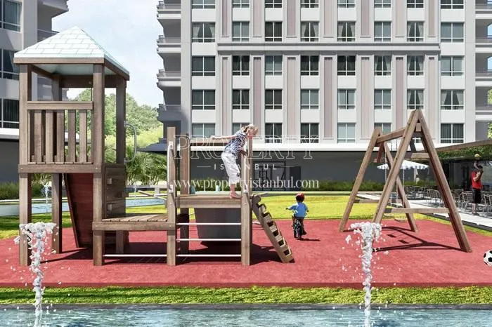 The playground for children in Evinpark Ada & Tepe Rezidans