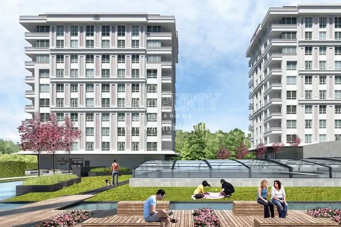Evinpark Ada & Tepe Rezidans compound with the residents