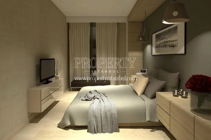 One of the master bedrooms in Evinpark Kadikoy