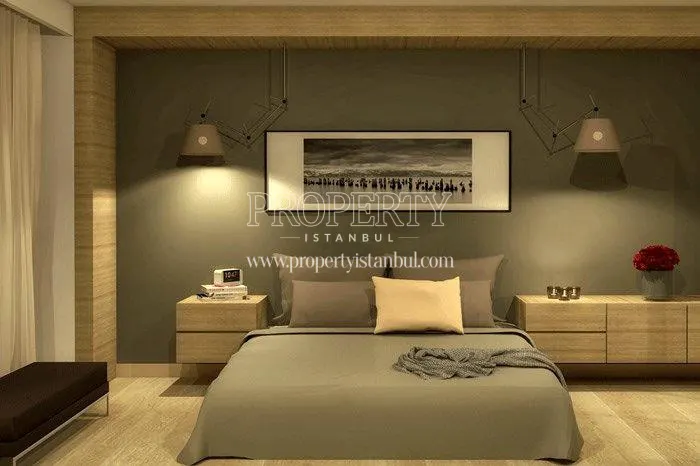 One of the master bedrooms in Evinpark Kadikoy