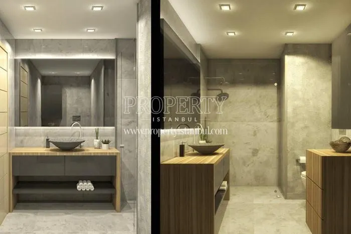 One of the bathrooms in Evinpark Kadikoy