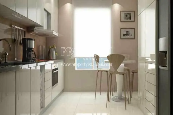 One of the kitchens in Evinpark Rezidans Atasehir