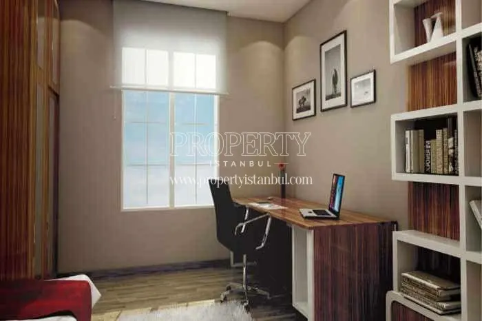 The study room in Evinpark Rezidans Atasehir