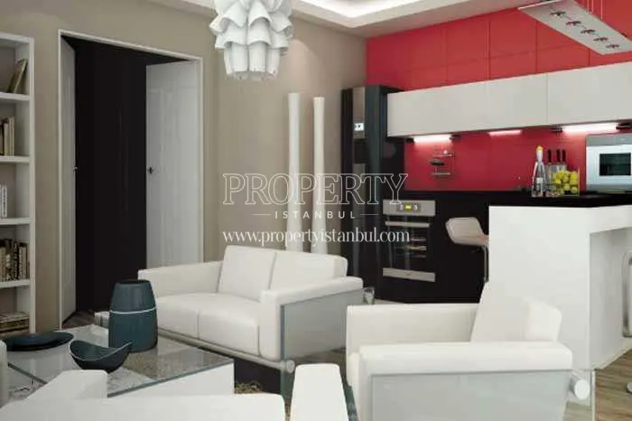 One of the small apartments in Evinpark Rezidans Atasehir
