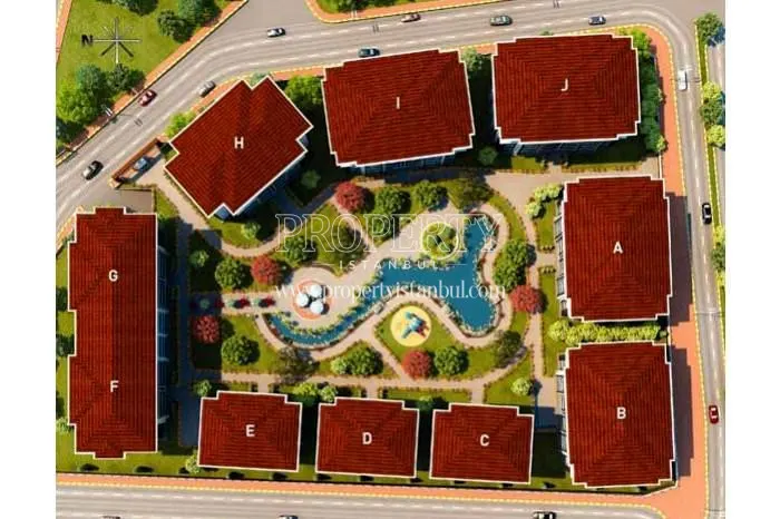 The layout plan of Eviza Konaklari
