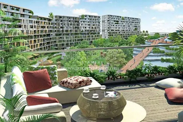 The landscape of the Exen Istanbul compound