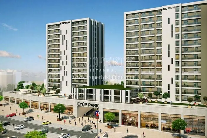 The front side of the Eyup Park project