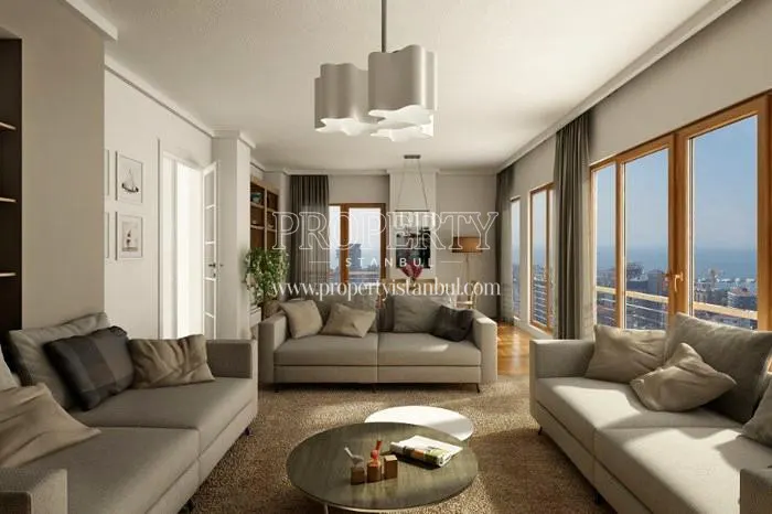 One of the living rooms in F. Ayanoglu Residence