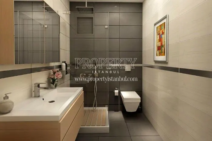 One of the bathrooms in F. Ayanoglu Residence
