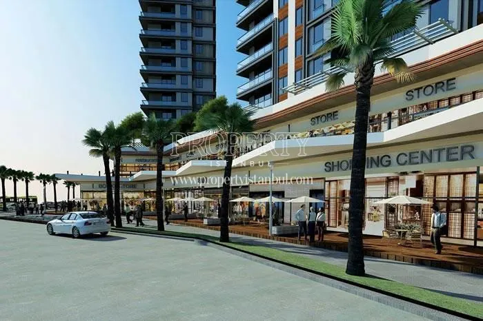 Shops under the residential blocks in Fera Life Kartal