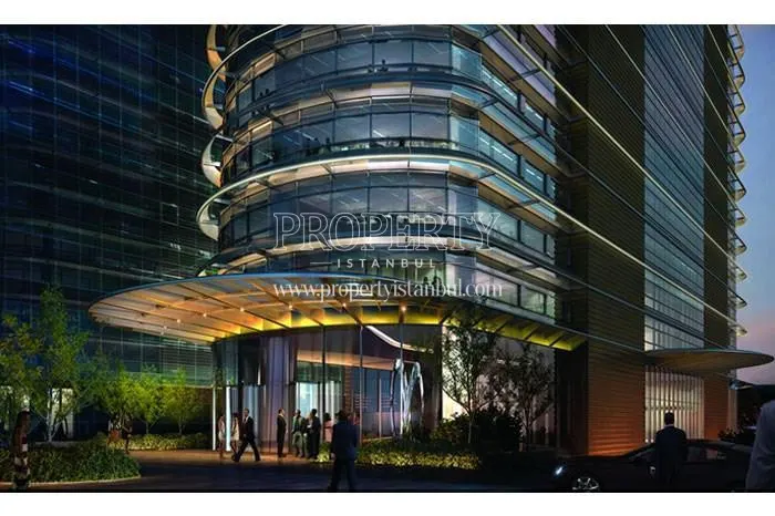 The entrance of the Ferko Signature tower