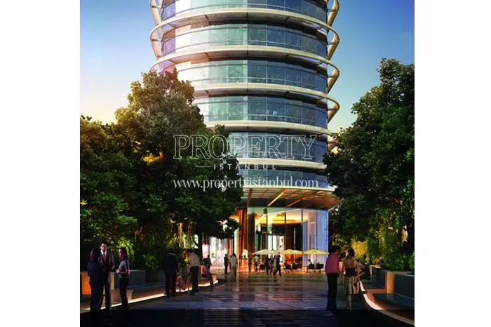The entrance of the Ferko Signature tower