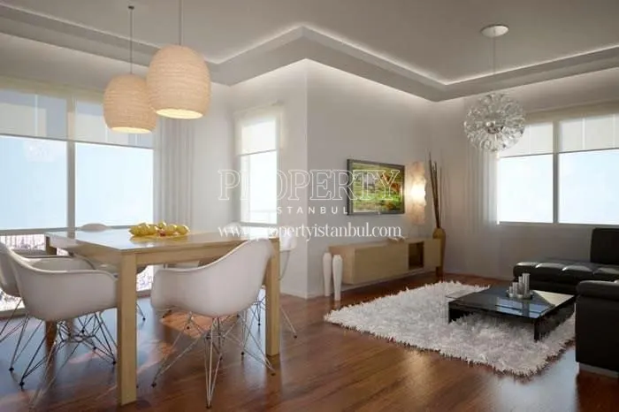 One of the living rooms in Finans Evleri