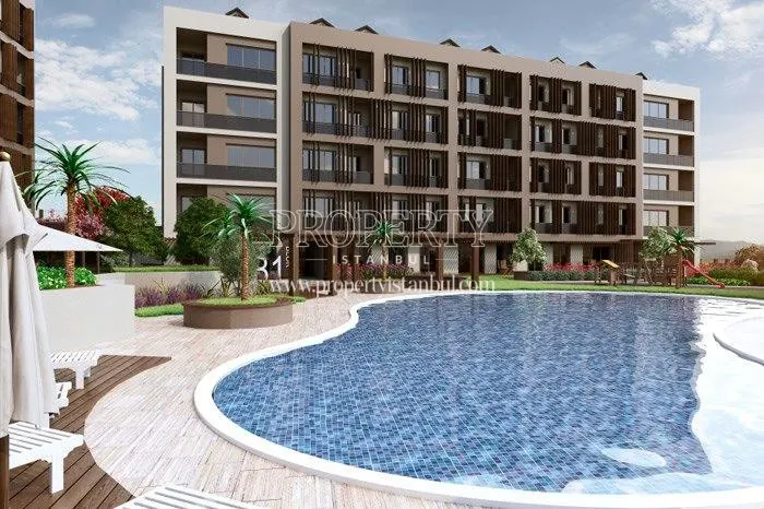 Outdoor swimming pool in FlamingoBlu Mimarsinan