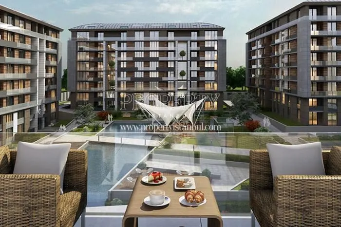 The landscape of Florya Eksinar Konaklari from the balcony
