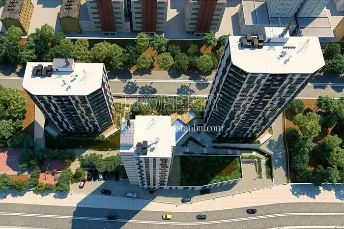 The panoramic view of the Fullada Maltepe blocks