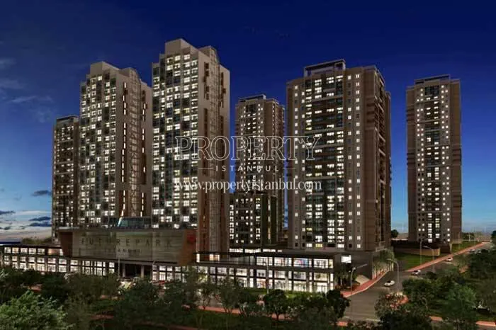 Future Park blocks at night