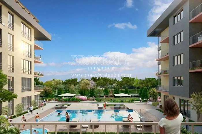 Gaia Premium Houses residents are swimming in the compound pool