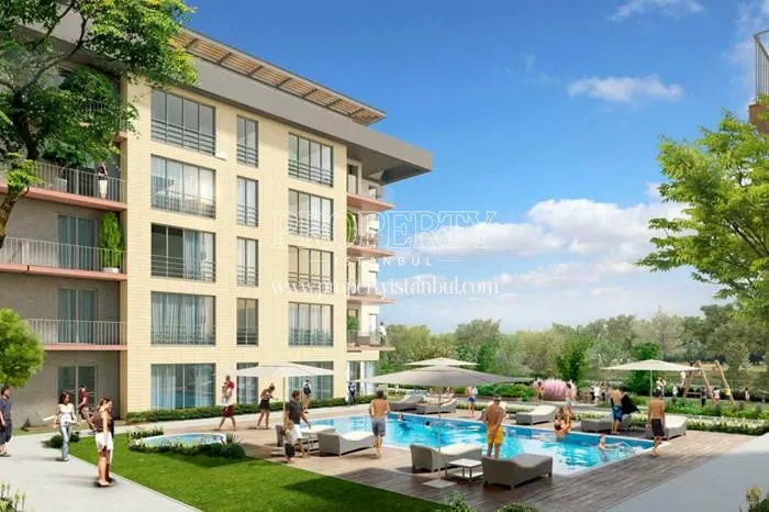 Gaia Premium Houses residents are swimming in the compound pool