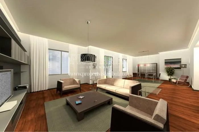 Spacious living room in Gaia Premium Houses