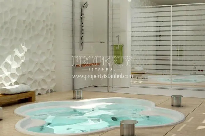 Luxury bathroom with a jacuzzi in Garden Hill Bahcelievler