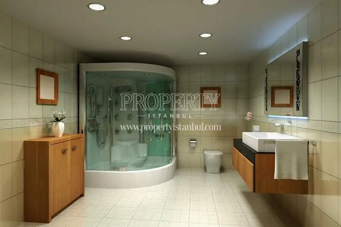 Spacious bathroom in Garden Hill Bahcelievler