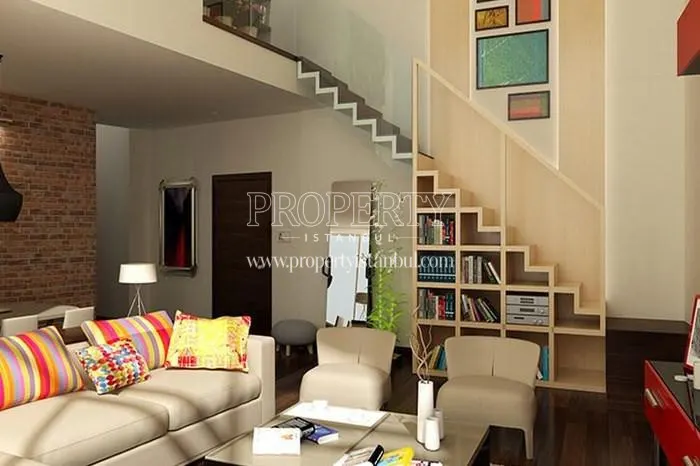 The inside of the duplex unit in Gokdeniz Kartal