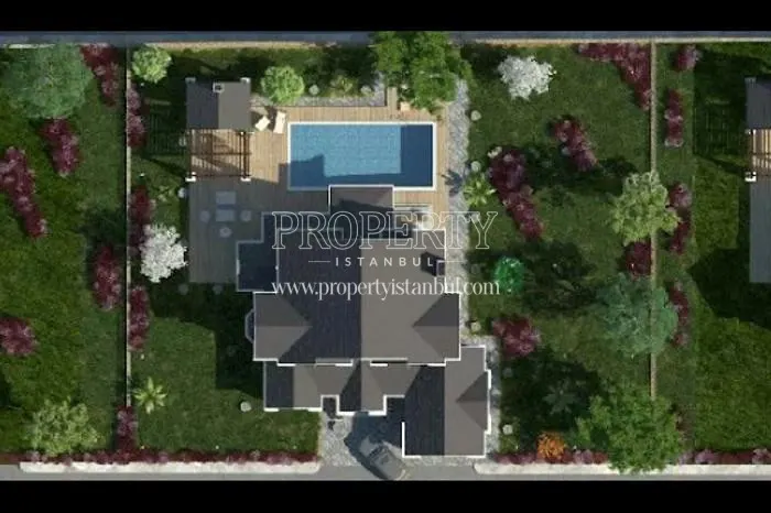The panoramic view of the villas in Gol Konaklari Karaagac