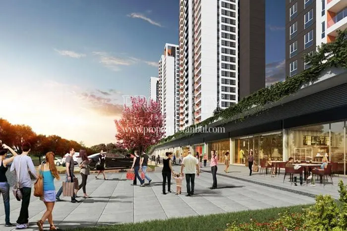 The shopping center in Gol Panorama Evleri