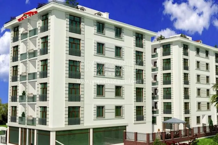 Gold Evler compound view from the left side