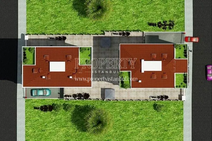 The layout plan of the Gold Evler compound