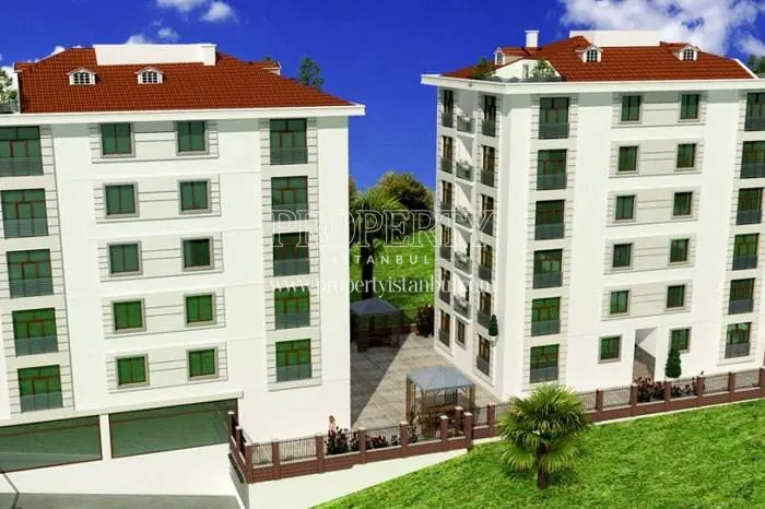 The back side of the Gold Evler buildings