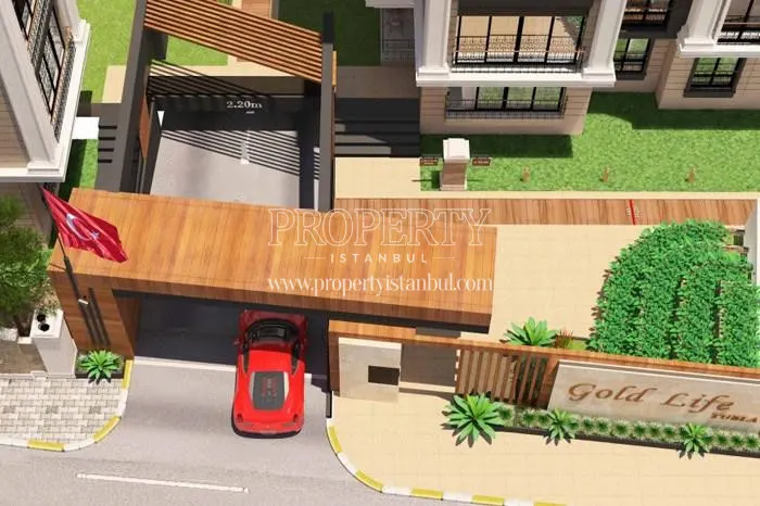 The compound entrance of Gold Life Tuzla